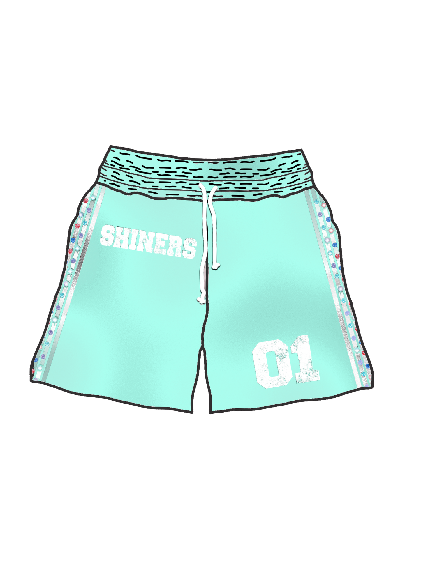 01 Uniform “Teal” Shorts